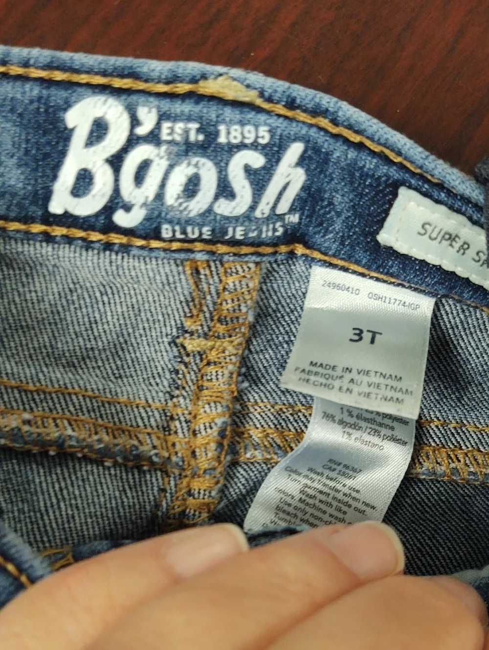 Bundle of Seven Denim Bottoms Size 3T-Brand Names